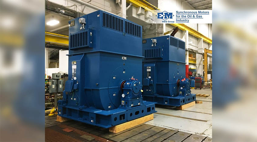 WEG provides large synchronous motors for a refinery in USA
