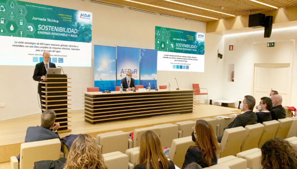 WEG is the platinum sponsor for the AEDYR Sustainability Technical Conference