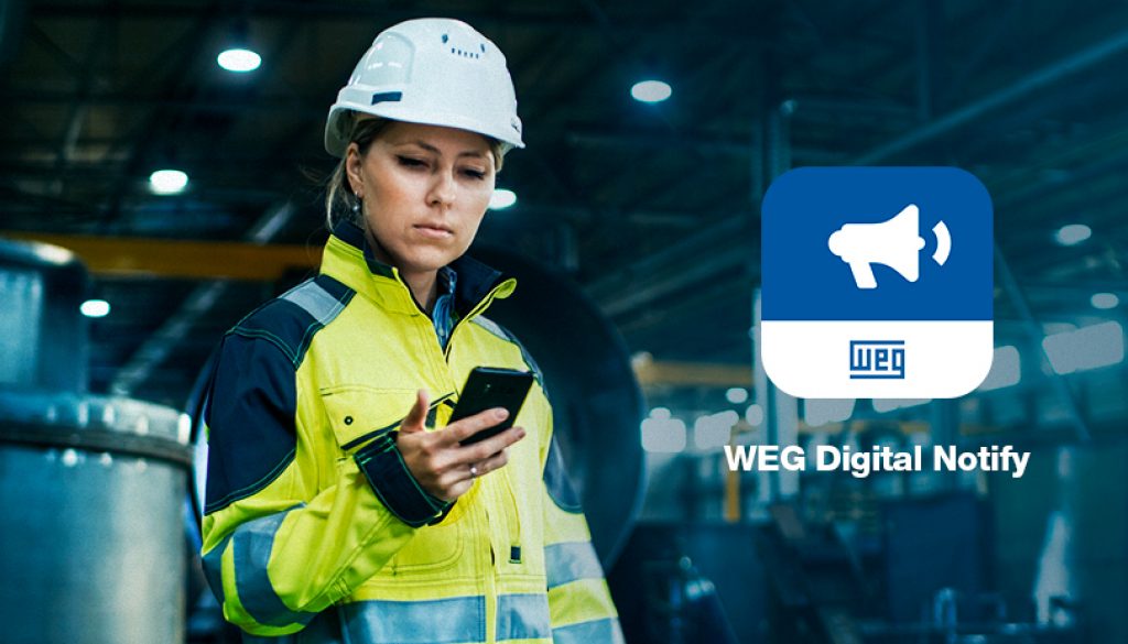 With the 'WEG Digital Notify' App, industrial asset management is now also performed via smartphone