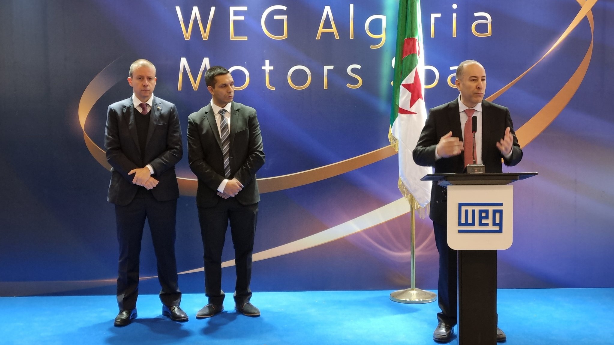 Inauguration of the WEG motors production plant in Algeria