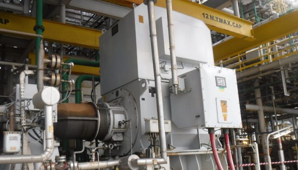 WEG supplies large motors for an oil platform in Ghana