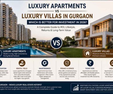 Luxury Apartments vs Luxury Villas in Gurgaon Which Is Better for Investment